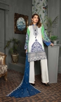 Digital Printed and Lawn and Embroidered Lawn with Embroidered Chiffon Dupatta