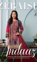 Digital and Embroidered Lawn Front  Digital Printed Lawn Back   Digital Printed Chiffon Dupatta  Dyed Cotton Trouser 