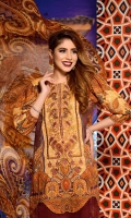 Digital Printed & Embroidered Lawn Front  Digital Printed Lawn Back  Digital Printed Lawn Sleeves  Digital Printed Chiffon Dupatta  Dyed Cotton Trouser