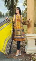 Digital and Embroidered Lawn Front  Digital Printed  Lawn Back   Digital Printed Chiffon Dupatta  Dyed Cotton Trouser