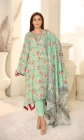 Digital Printed Linen Shirt (2.85 Meter) Digital Printed Linen Dupatta (2.5 Yard) Plan Linen Trouser (2.5 Yard)