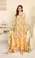 Digital Printed Linen Shirt (2.85 Meter) Digital Printed Linen Dupatta (2.5 Yard) Plan Linen Trouser (2.5 Yard)