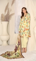 Digital Printed Linen Shirt (2.85 Meter) Digital Printed Linen Dupatta (2.5 Yard) Plan Linen Trouser (2.5 Yard)