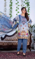 Digital Embroidered Karandi Front Digital Printed Karandi Back Digital Printed Karandi Sleeves Digital Printed Chiffon Dupatta Karandi Trouser