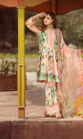 lawn printed front lawn printed back lawn embroidered sleeves Chiffon Printed emboridered Duppata Plain trouser