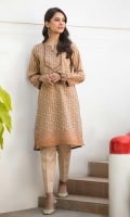 Digital Printed Doria Lawn Shirt with Embroidered Neckline