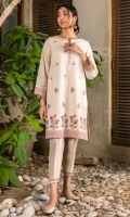 Paper Silk Dyed Embroidered Shirt, Front & Sleeves Embroidered