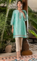 Paper Silk Stalpe Embroidered Shirt, Front & Sleeves Embroidered