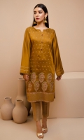 Cotton Silk Embroidered Shirt, Front & Sleeves Embroidered
