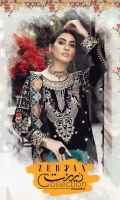 EMBROIDERED MICRO VELVET 9000 FRONT                  1 YDS  EMBROIDERED MICRO VELVET 9000 BACK                    1 YDS  EMBROIDERED MICRO VELVET 9000 SLEEVES               0.67 YDS  EMBROIDERED GHERA LACE                                            2 YDS  EMBROIDERED SLEEVES LACE                                         1 YDS  EMBROIDERED NET DUPATTA                                         2.5 YDS  GRIP SILK TROUSER                                                          2 .5 YDS