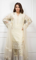 Embroidered Organza Stitched 3 Piece Suit 