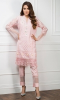 Embroidered Organza Stitched 3 Piece Suit 