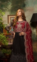 Schiffli Embroidered Chiffon Front 1.25 MTR Embroidered Chiffon Back 1.25 MTR Embroidered Chiffon Sleeves 0.66 MTR Embroidered Chiffon Dupatta 2.5 Yard Dyed Raw Silk Trouser 2.5 Yard Dyed Chiffon Panel For Blouse 1 Yard Embroidered Border 1 For Front 1.25 MTR Embroidered Border2 For Front 1.25 MTR Embroidered Border For Back 1.25 MTR Embroidered Border For Sleeves 1 MTR Embroidered Motifs For Sleeves 2 PC Embroidered Front Body Panel 1 PC Embroidered Back Body Panel 1 PC