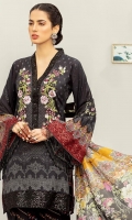 Shirt: - Digital Printed and Embroidered Lawn Dupatta: - Digital Printed and Embroidered Silk, Net, Chiffon, Organza Trouser: - Dyed with Embroidery 