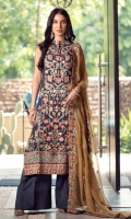 Embroidered Chiffon Centre Panel Embroidered Chiffon Side Panels Plain Chiffon Back Embroidered Raw Silk Front and Back Hem (Border) (Blue) Embroidered Raw Silk Front and Back Hem (Border) (Red) Embroidered Chiffon Sleeves Embroidered Raw Silk Sleeve Patch Raw Silk Pants Embroidered Chiffon Dupatta
