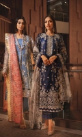 Embroidered Organza Front Embroidered Organza Neckline Finishing Embroidered Organza Back Embroidered Organza Front and Back Border Embroidered Organza Sleeves Embroidered Organza Sleeve Patch Cotton Silk Lining Raw Silk Pants Embroidered Organza Dupatta