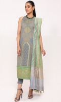 3 Pc Printed Lawn Suit With Fancy Dupatta