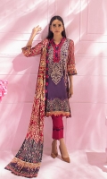 Shirt: Digital Printed Cambric Dupatta: Digital Printed Doriya Trouser: Dyed Cambric