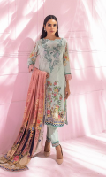 Shirt: Digital Printed Cambric Dupatta: Digital Printed Doriya Trouser: Dyed Cambric