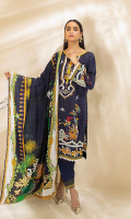 Shirt: Digital Printed Cambric Dupatta: Digital Printed Doriya Trouser: Dyed Cambric