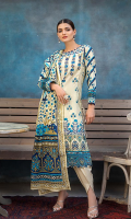 Shirt: Printed Lawn Shirt Dupatta: Printed Lawn Dupatta Trouser: Cambric Trouser