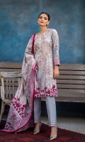 Shirt: Printed Lawn Shirt Dupatta: Printed Lawn Dupatta Trouser: Cambric Trouser