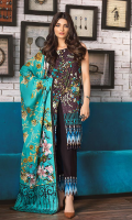 Shirt: Printed Lawn Shirt Dupatta: Printed Lawn Dupatta Trouser: Cambric Trouser