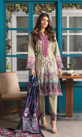 Shirt: Printed Lawn Shirt Dupatta: Printed Lawn Dupatta Trouser: Cambric Trouser