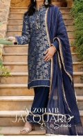 Shirt: Dyed Jacquard Dupatta: Dyed Jacquard Trouser: Dyed Cotton