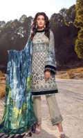 FABRIC DETAILS: Shirt: Digital Printed Cottel Linen Dupatta: Digital Printed Twill Wooven Shawl Trouser: Dyed Linen  EMBROIDERY DETAILS: Full Front Embroidered on Shirt