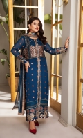 Embroidered Chiffon Front Embroidered Chiffon Back Embroidered Chiffon Sleeves Embroidered Chiffon Front (2) + Back (2) + Sleeves (2) Patch Embroidered Chiffon Dupatta Embroidered Dupatta Patti Embroidered Trouser Patch Dyed Grip Trouser