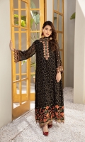 Embroidered Chiffon Front Embroidered Chiffon Back Embroidered Chiffon Sleeves Embroidered Chiffon Front + Back + Sleeves + Neck Patch Embroidered Chiffon Dupatta Dyed Raw Silk Trouser