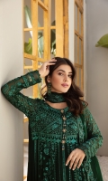 Embroidered Chiffon Front Panel (2) Embroidered Chiffon Back Embroidered Chiffon Kalli Embroidered Chiffon Sleeves Embroidered Chiffon Front + Back + Sleeves Patch Embroidered Chiffon Dupatta Dyed Grip Trouser