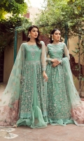 Embroidered Net Front  Embroidered Net Back Embroidered Front Body Embroidered Back Body Embroidered Net Sleeves Embroidered Front + Back Patch 2 Embroidered Net Palu Dupatta Embroidered Dupatta Patch Dyed Raw Silk Trouser