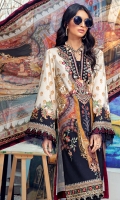 Digital Printed Lawn Shirt Embroidered Neckline Embroidered Front Daman Border Embroidered Sleeve Border Embroidered Trouser Border Embroidered Trouser Patti Cambric Cotton Trouser Digital Printed Chiffon Dupatta