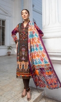 Shirt: Printed Cambric (3 meters) Dupatta: Printed Lawn Doriya (2.5 meters) Trouser: Dyed Cambric (2.5 meters)