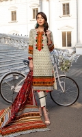 Shirt: Printed Cambric (3 meters) Dupatta: Printed Lawn Doriya (2.5 meters) Trouser: Dyed Cambric (2.5 meters)