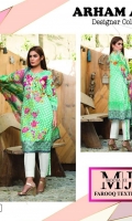 3pc embroidered lawn suit with chiffon dupatta