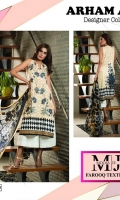 3pc embroidered lawn suit with chiffon dupatta
