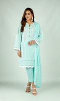 Shirt: Embroidered Lawn - 2.5 Meter Dupatta: Embroidered Chiffon - 2.5 Meter Shalwar: Plain Cambric - 2.5 Meter