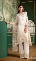 Embroidered Front Embroidered Back Plain Side Panel Embroidered Sleeves Embroidered Sleeves Patch Embroidered Front and Back Patch Embroidered Net Dupatta Embroidered Trousers Patch Silk Trousers