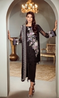 Embroidered Front Embroidered Sleeves Embroidered Sleeves Patch Embroidered Front and Back Patch Printed Silk Back Silk Trousers Embroidered Chiffon Dupatta