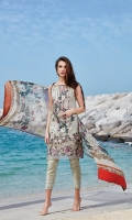 Digital Printed Lawn Shirt Embroidered Front Patch Dyed Cambric Lawn Trousers Digital Printed Chiffon Dupatta