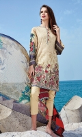 Digital Printed Lawn Shirt Embroidered Front Patch Dyed Cambric Lawn Trousers Digital Printed Chiffon Dupatta