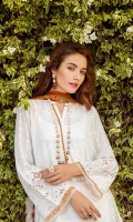 EMBROIDERED SWISS LAWN FRONT PLAIN SWISS LAWN BACK EMBROIDERED SWISS LAWN SLEEVES EMBROIDERED SLEEVES PATCH EMBROIDERED FRONT + BACK PATCH DYED CAMBRIC LAWN TROUSERS DIGITAL PRINTED CHIFFON DUPATTA EMBROIDERED TROUSERS PATCH