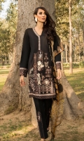 Embroidered Front: 1 M Dyed Back: 1 M Dyed Sleeves: 0.6 M Dyed Pants: 2.5 M Printed Chiffon Dupatta: 2.5 M Embroidered Pants Motifs: 2 Pc Embroidered Front border: 0.6 M Embroidered Neckline Patti: 0.8 M Embroidered Sleeves Border: 0.8 M