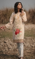 Embroidered Front: 1.1M Dyed Back & Sleeves: 1.7 M Embroidered Front Border: 0.6 M Embroidered sleeves Border: 0.8 M