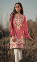 Embroidered Front: 1.1 M Dyed Back & Sleeves: 1.7 M Embroidered Neckline: 1 Pc