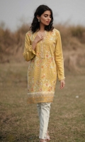 Embroidered Front: 1.1 M Dyed Back & Sleeves: 1.7 M Embroidered NecklinePatti: 0.8 M Embroidered Front Border: 0.6 M