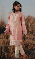 Embroidered Front: 1.1 M Dyed Back & Sleeves: 1.7 M Embroidered Neckline: 1 Pc  Embroidered Front Border: 0.6 M
